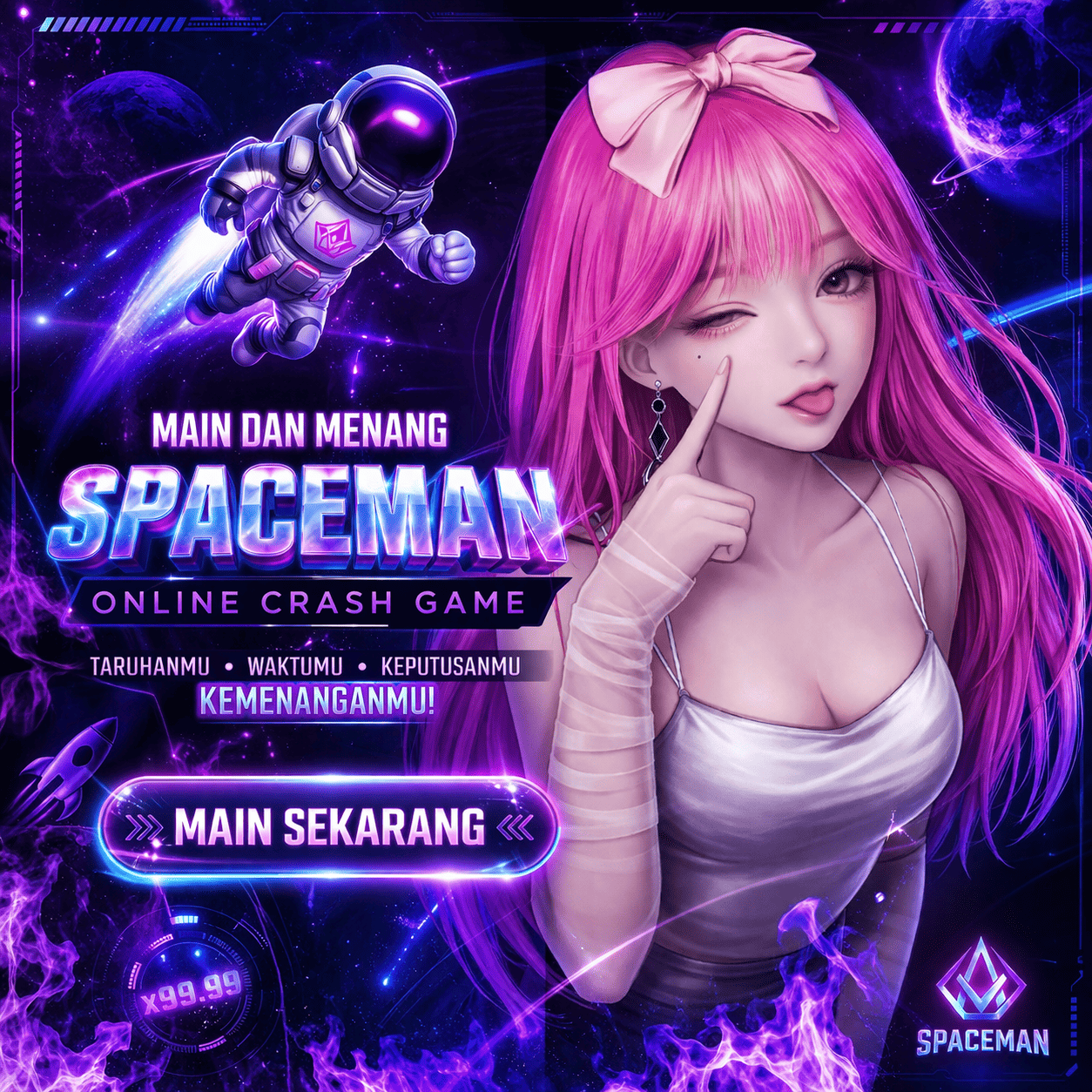 Spaceman Gameplay Singkat dengan Sistem Multiplier Dinamis